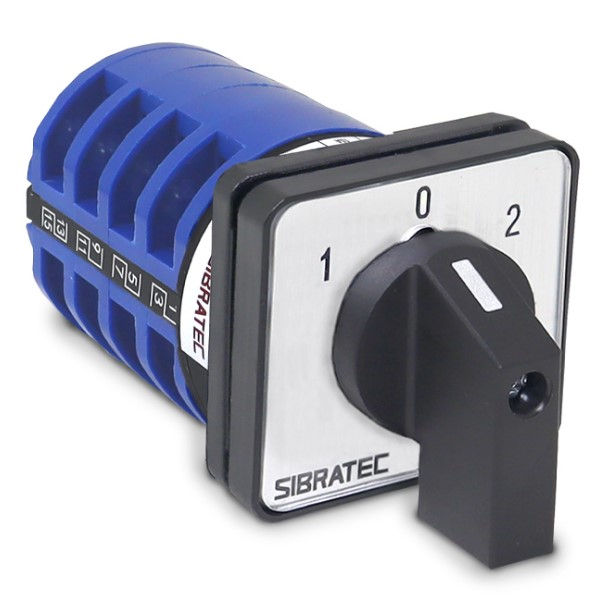 Chave Transferência Rede/Gerador Tetrapolar 32A para Painel com Fixação para Topo com Manopla Curta Acionamento sem Carga