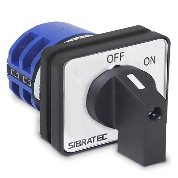 Chave Seccionadora Rotativa LW28-32 Tetrapolar 240VCA 32A para Porta de Painel com Alavanca Preta