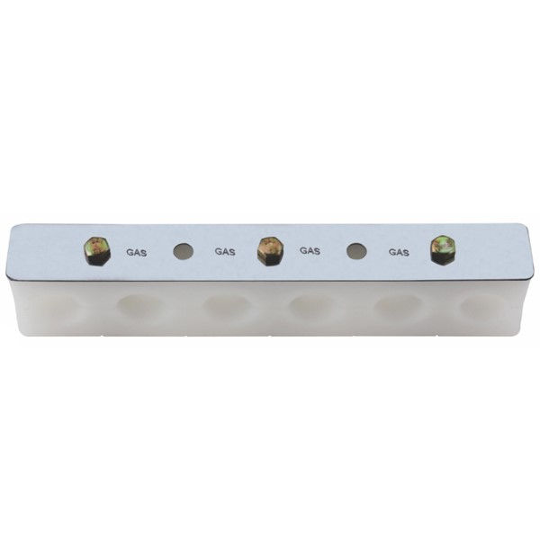Suporte Polipropileno Multicamada para Tubo Duplo 20 mm com 6 Furos