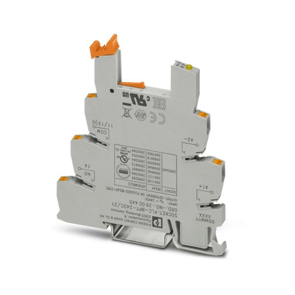 Base Plugável para Relé Interface para Trilho DIN Plc-Bpt 24VCC Conexão Parafuso