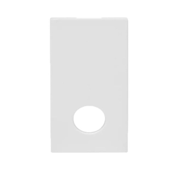 Módulo Passagem de Fio 1 Furo PVC Branco Linha Revita (Embalagem com 2 Pecas)