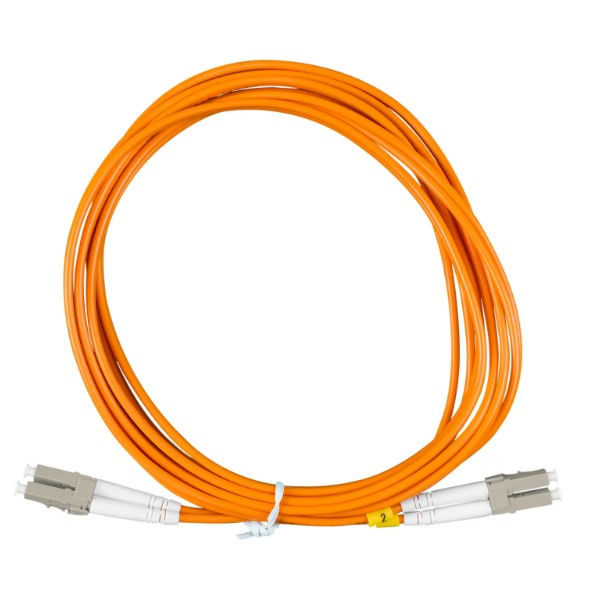 Cordão Fibra Óptica Duplex Multimodo OM1 62,5 Lc-lc 10 M Laranja