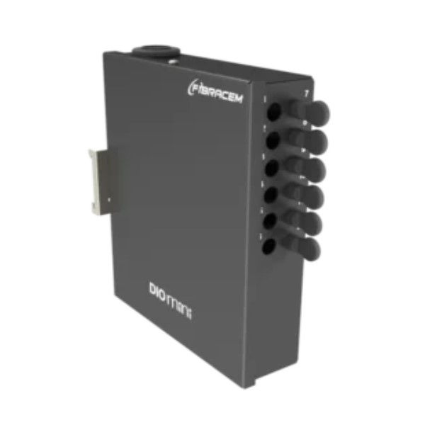 Distribuidor Óptico Mini Interno 06 Fibras Lc-lc Preto Duplex mm OM1