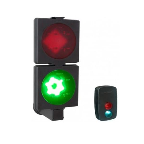 Sinaleiro Led Semafaro Visual 160x335x41 mm 12-24VCC Verde/Vermelho com Fonte