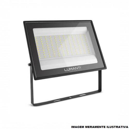 Projetor Led 200W Alumínio Smart ECO 5500K 20000 lm Bivolt Preto IP66 25.000H