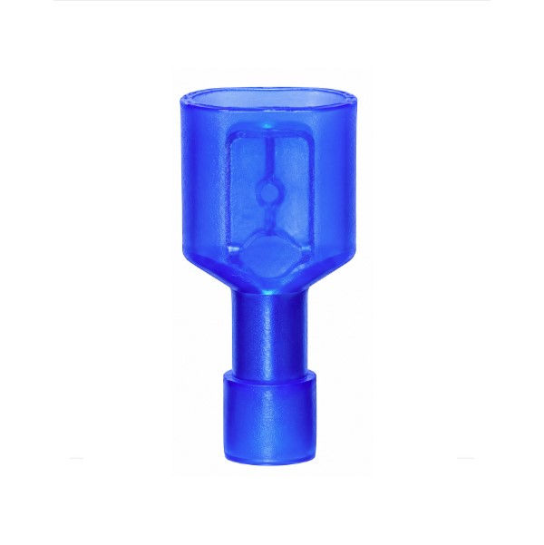 Terminal Cobre Estanhado a Compressão Macho Isolado Total 2,50 mm² Azul