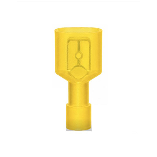 Terminal Cobre Estanhado Macho Isolado Total 4,00-6,00 mm² Amarelo