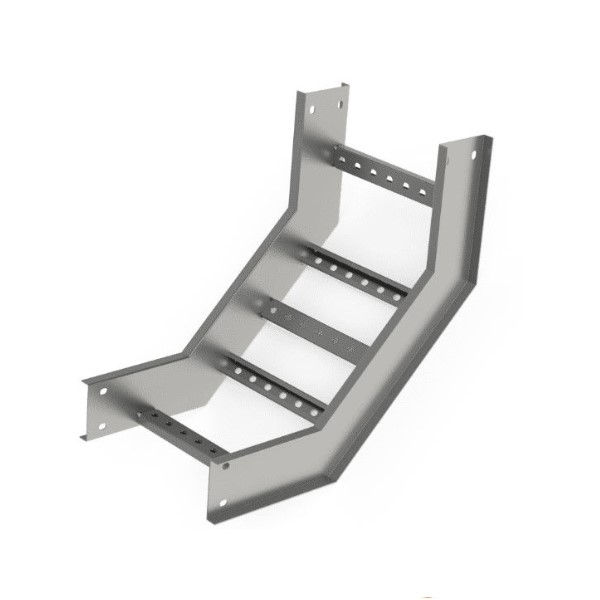 Curva 90G Vertical Galvanizada Eletrolítica Externa para Leito 500x100x19 mm Chapa 18/18