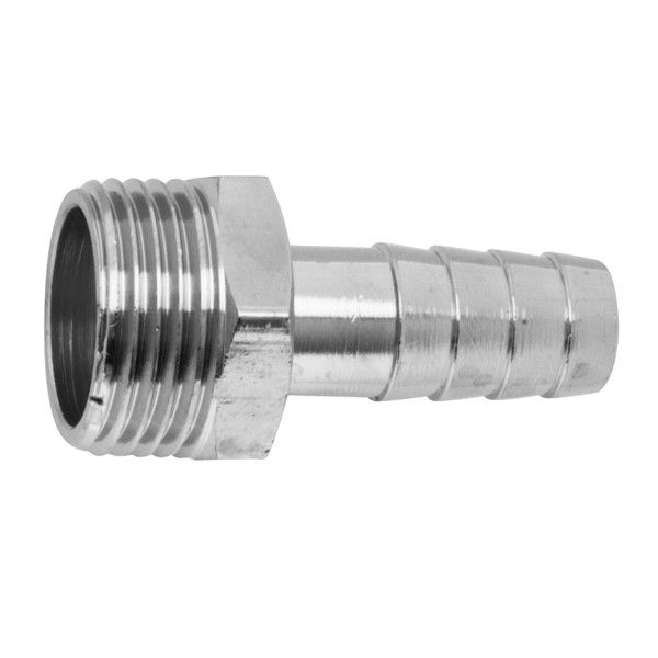 Adaptador Reto para Gás Latão 1/2 - 3/8 para Registro-Mangueira-Gas Rosca Macho BSP