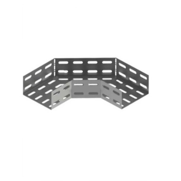 Curva 90G Horizontal Perfurada INOX para Eletrocalha 100x50 mm