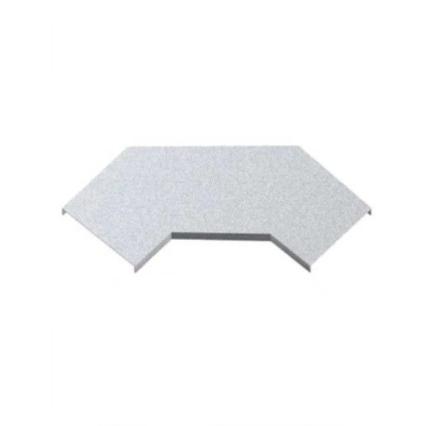 Tampa Curva Horizontal 90G Encaixe para Eletrocalha INOX 100 mm com Virola