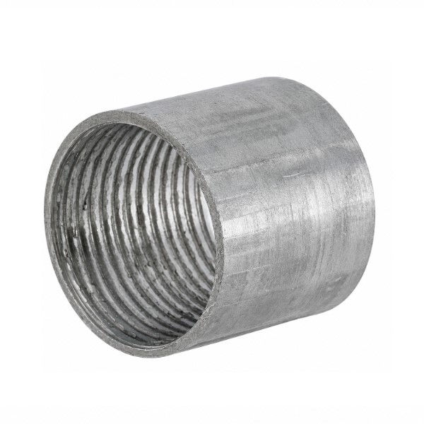 Luva Galvanizada a Fogo para Eletroduto 1/2" com Rosca NPT NBR 5597