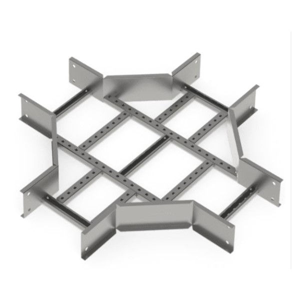 Cruzeta 90G Horizontal Galvanizada a Fogo para Leito 200x100 mm