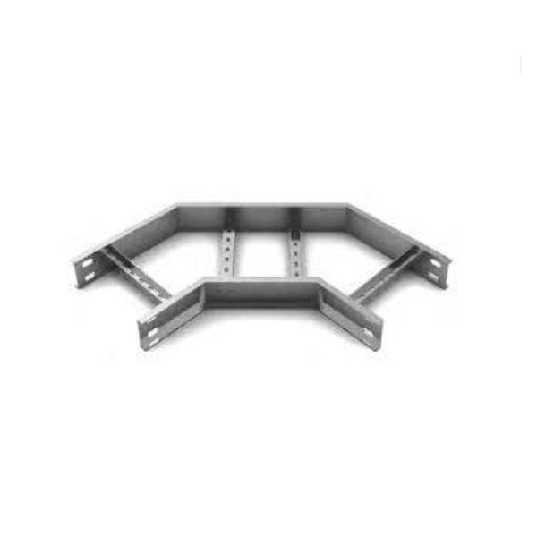Curva 90G Horizontal Galvanizada a Fogo para Leito 200x100x19 mm com Aba Externa Chapa 18/18