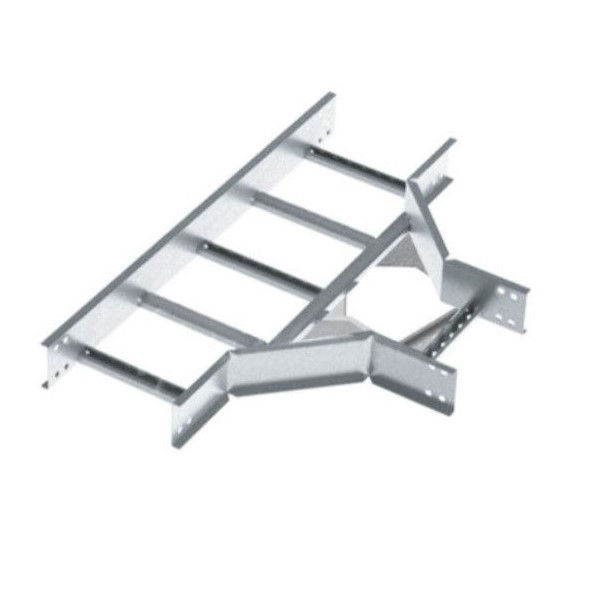 Te Horizontal 90G Galvanizado a Fogo para Leito 200x100 mm com Aba Exrna Chapa 18