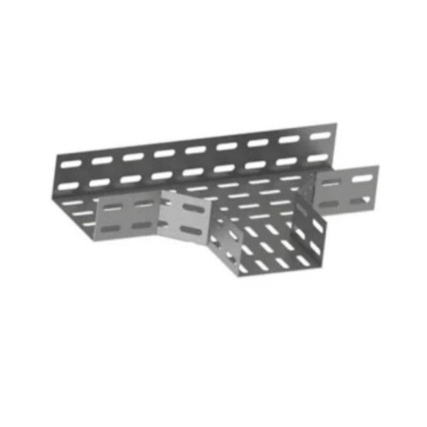 Te Perfurado Horizontal 90G Galvanizado Eletrolítico para Eletrocalha 75x75 mm