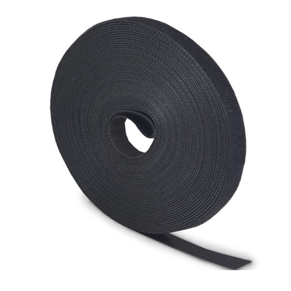 Abraçadeira Velcro Fita Organizadora 10MX10 mm Preta para Cabos