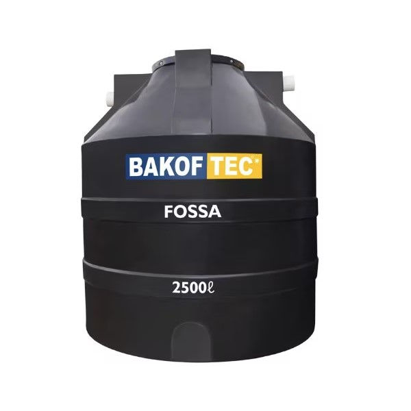 Fossa Séptica Polietileno 2500 L 1800x1530x1530 mm Preta