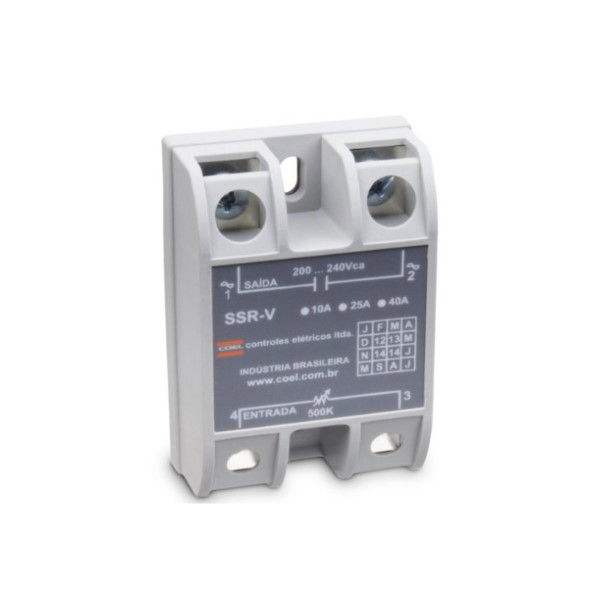 Relé Estado sólido Ssr-v 10A 240VCA 220VCA 50/60 Hz
