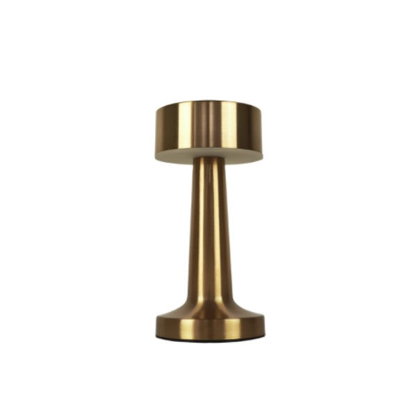Luminária Mesa Recarregável Jimp ABS Bivolt Dourado