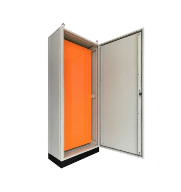 Painel Modular Bege RAL 7032 com Placa de Montagem 2200+100x1200x800 mm Completo IP54