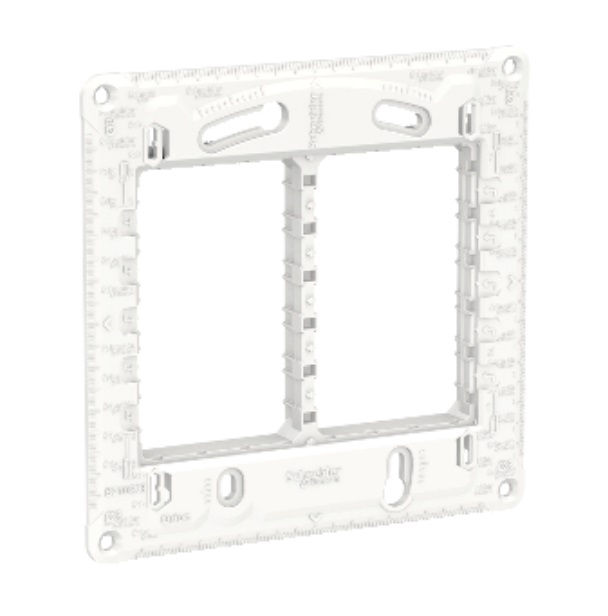 Suporte 6 Módulos para Placa PVC 4x4 Branco Orion