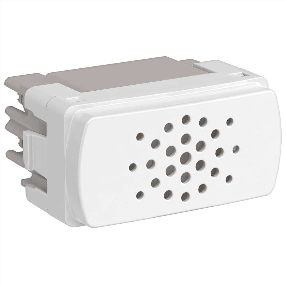 Módulo Módulo Campainha Cigarra 1 Módulo 127VCA PVC Branco Linha Miluz