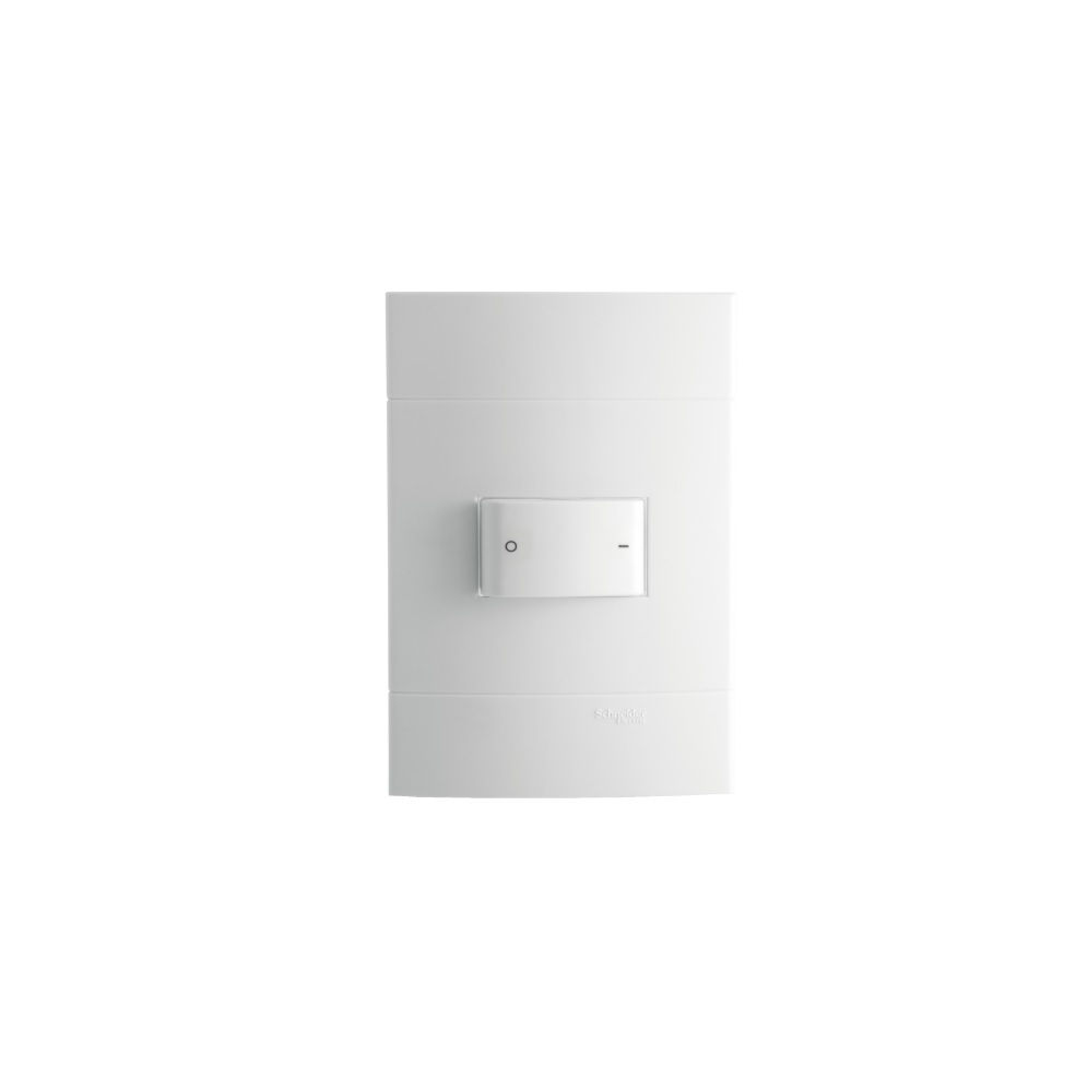 Interruptor Embutir 1 Tecla Bipolar Simples Horizontal 10A/250VCA 4x2 Branco Lunare com Placa