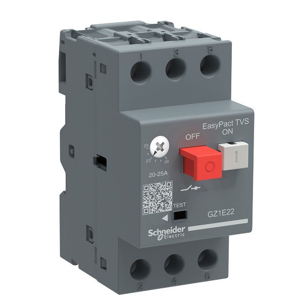 Disjuntor Motor Tripolar GZ1E 1-1,60A C/botao Impulso DIN Schneider Electric