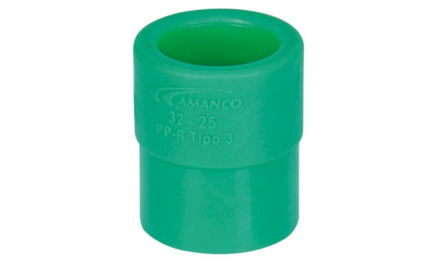 Bucha Redução Macho/Fêmea 32x20 mm PPR Verde Água Quente