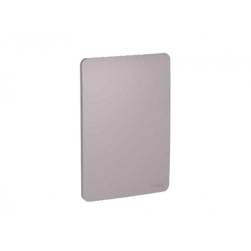 Placa PVC Cega 4x2 Cinza Linha Essence Orion Axis Grey