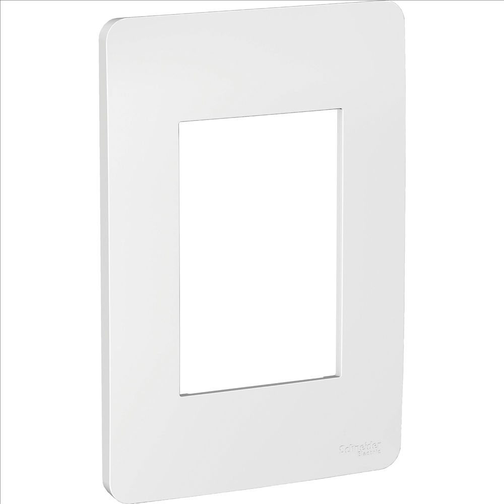 Placa PVC para 3 Módulos 4x2 Prata Linha Essence Orion Gamma Silver