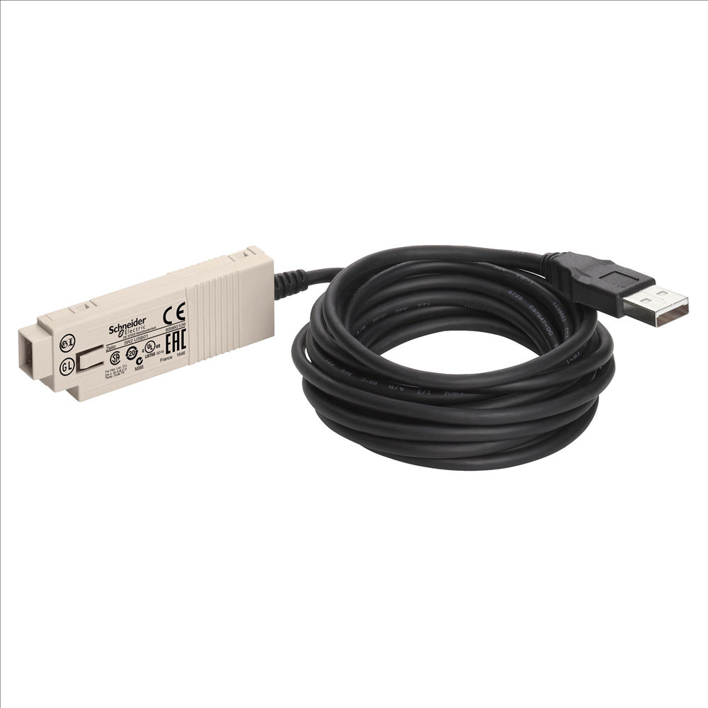 Cabo Para Programação com Conector USB 3 M Preto Zelio Logic