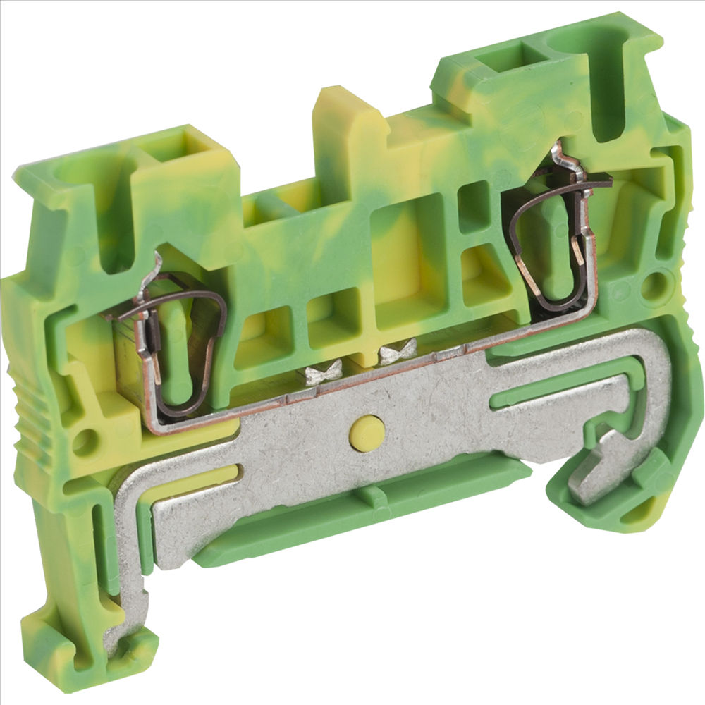 Conector Passagem SAK Poliamida Terra 2,50 mm² Verde/Amarelo