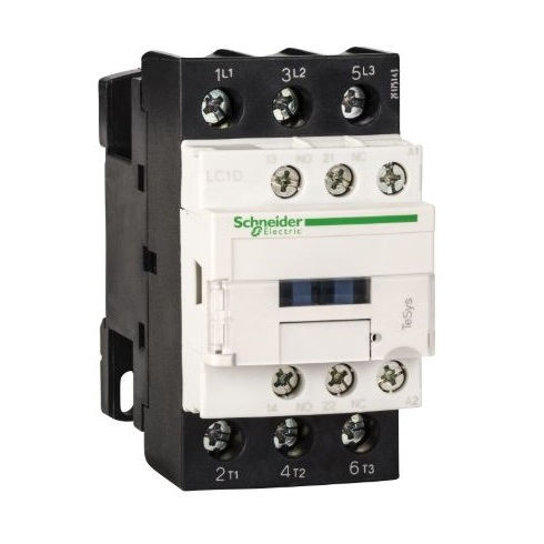 Contator Principal Tripolar 38A 1NA+1NF 24VCA 50/60 Hz LC1D38 Tesys-d Conexão para Parafuso