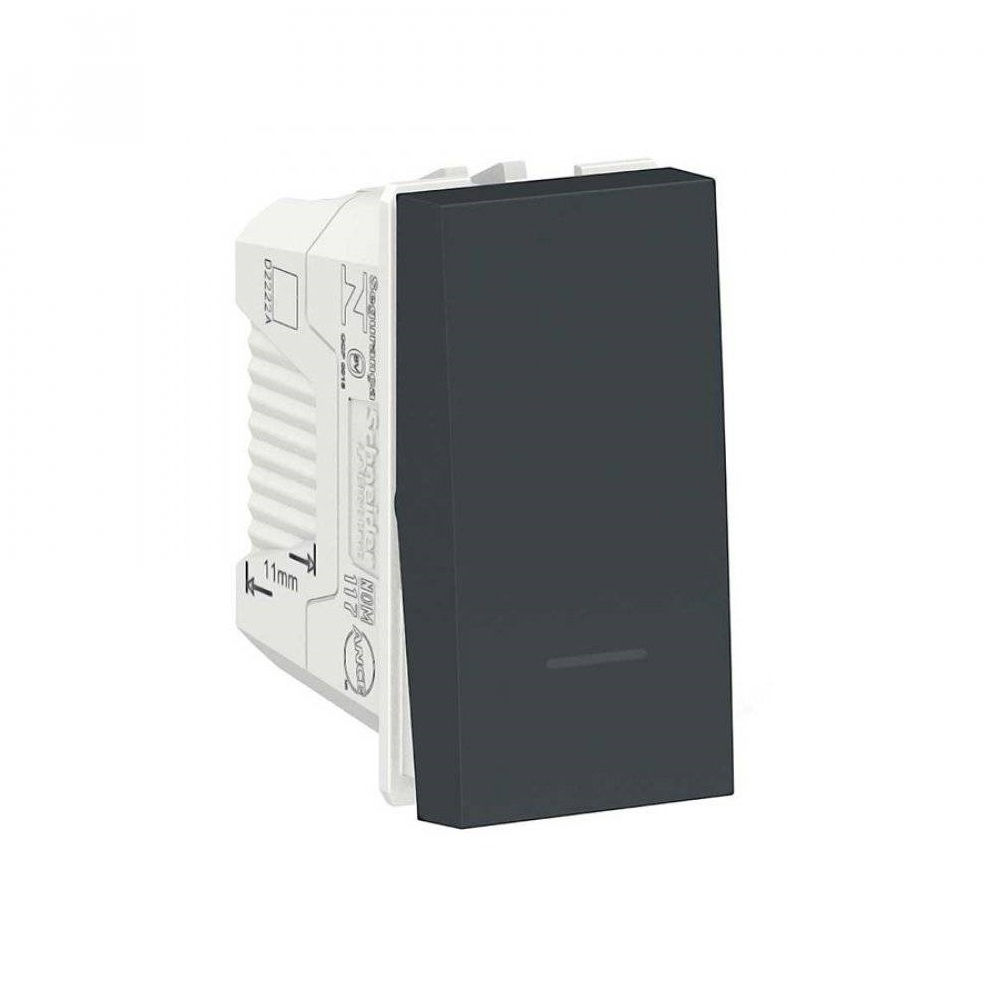 Módulo Módulo Interruptor Intermediário 10A/250VCA PVC Grafite Linha Graphite Orion