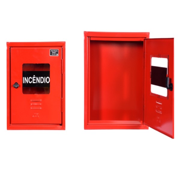 ABRIGO P/MANGUEIRA HIDRANTE 75X45X17CM EMBUTIR C/VISOR 