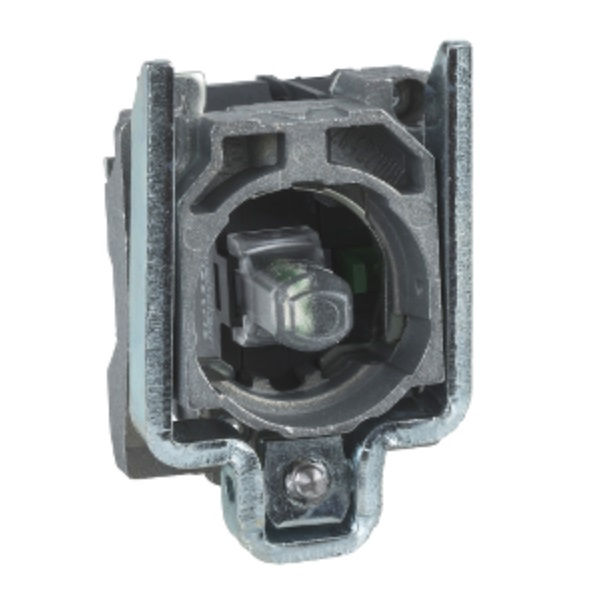 Base Metálica 22,0 mm para Botão XB4 com Contato 1NA+1NF ZB4 com LED Branco 24VCA/CC