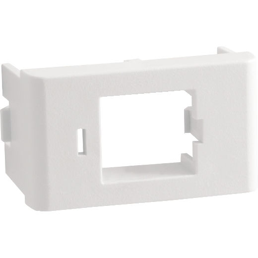 Módulo Módulo Frontal para Conector RJ45 sem Conector PVC Branco Linha Lunare