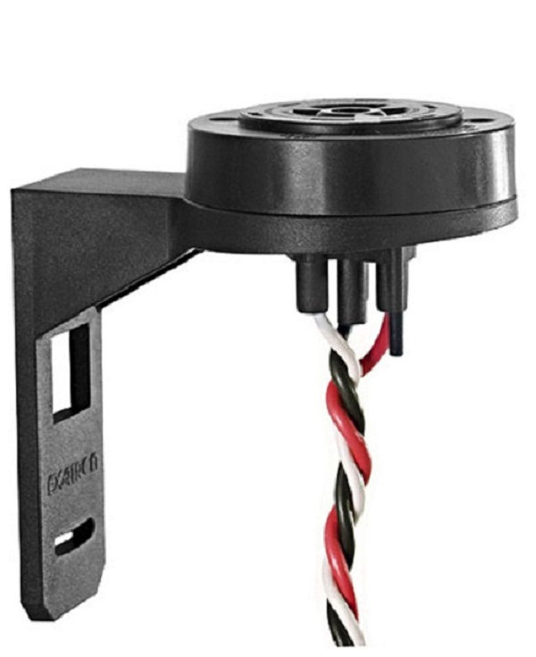 Base PVC para Relé Fotoeletrônico Giratório com Suporte PVC Cabo 25 cm 10A