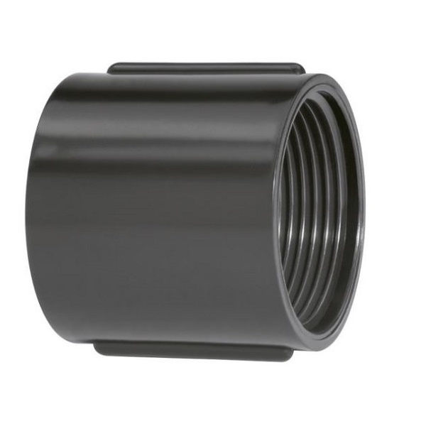 Luva PVC para Eletroduto 2" com Rosca BSP Preta