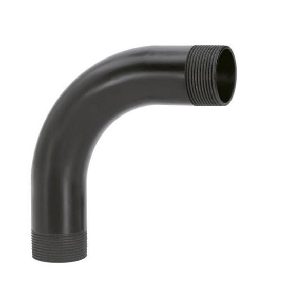 Curva 90G Longa PVC para Eletroduto 2.1/2" com Rosca BSP Preta