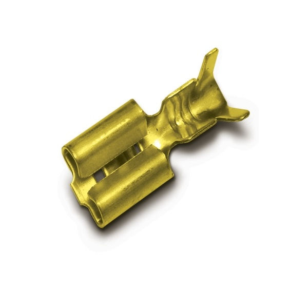 Terminal Cobre Estanhado a Compressão Fêmea sem Isolação 1,50-2,50 mm² Conector com Trava