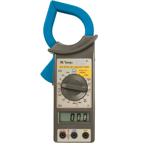 Alicate Medidor Amperímetro Digital Categoria II 1000V 248x70x38 mm