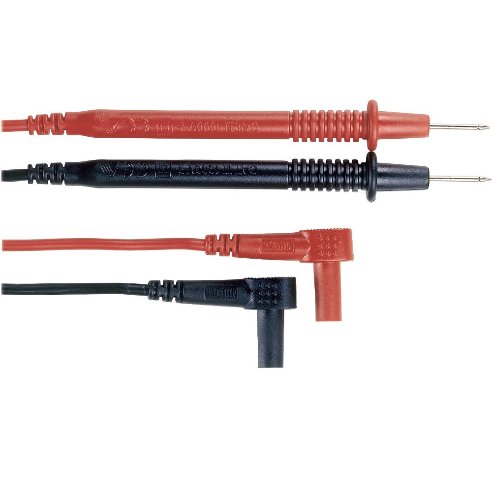 Ponteira Dupla para Multímetro 10A 1000V AC/DC 920 mm Preta e Vermelha Categoria III e Categoria IV