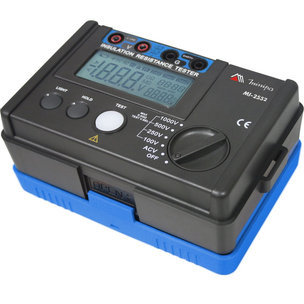 Medidor Megômetro Digital LCD 3.1/2 DIG Categoria III 600V 100x150x71 mm