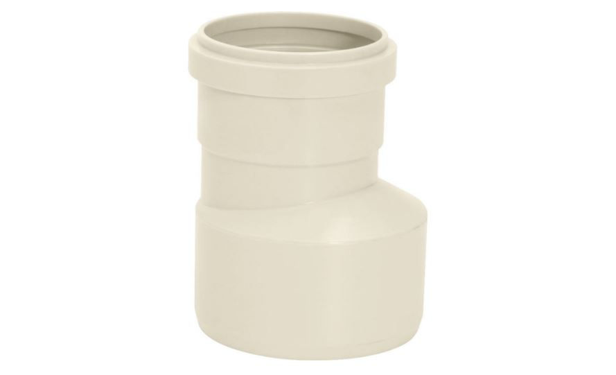 Redução Redução Excêntrica PVC 150x100 mm Série Reforçada Cinza Claro Esgoto