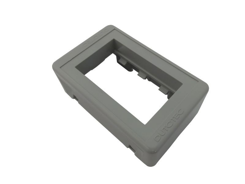 Caixa Sobrepor Porta Equipamento ABS P/3 Módulos 38X73X111MM Cinza