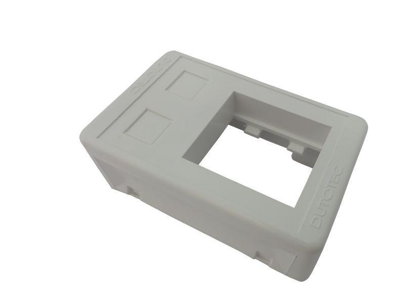 Caixa Sobrepor Porta Equipamento ABS P/2 MODULOS+2 RJ45