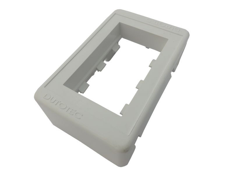 Caixa Sobrepor Porta Equipamento ABS para 3 Módulos 38x73x111 mm Branca Standard